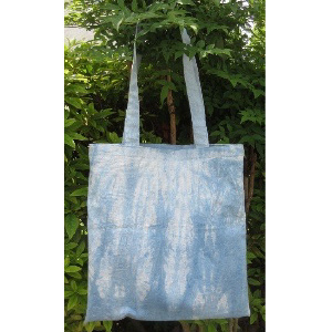 藍染の布で簡単バッグを作ろうイメージ